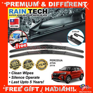 Taiwan Silicone Wiper PERODUA ATIVA (21/14) RAIN-TECH RAZOR HYBRID Aerodynamic Car Wiper