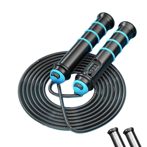 Weighted Skipping Rope with Precisions Counter Digital Counting Removable Jump Rope For Adult Indoor Outdoor Exercise
