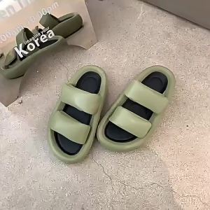 [Free Shipping] Velcro Slip-On Sandals 2025 Summer New Collection Thick-Soled Casual And Trendy