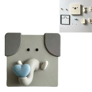 HP7HG Animal Nose Light Switch Cover 3D Printed 86 Type Joystick Switch Stickers Switch Frame Cover Creative Switch Decorative Cover Home Ornament