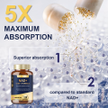 NAD Supplement for Women Men with nicotinamide riboside resveratrol,Quercetin, Betaine Boost NAD+ Levels NAD Plus Supplement for Anti Aging, Energy, Immune, Focus 120 Capsules. 