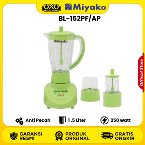 Miyako BL 152 PF/AP Blender Plastik Anti Pecah 15 Liter Penghancur Es Bumbu Kering Bumbu Basah Awet Garansi Resmi