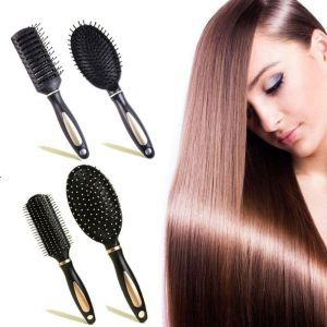 FERAB Curly Wide Teeth Hair Comb Detangling Plastic Scalp Massage Comb Portable DIY Salon Hair Comb Hollowing