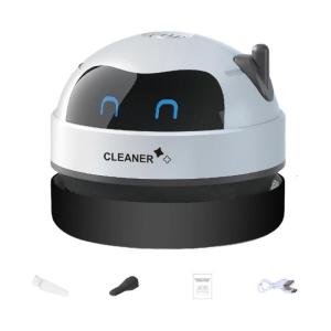 Desktop Vacuum Cleaner Portable Vacuum Machine Quiet Cleaning Machine Plastic Texture Home Cleaning Tool for Pet Hair