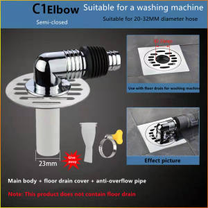 Floor drain drain hose washing machine joint drain pipe dual-purpose anti-odor and anti-overflow
