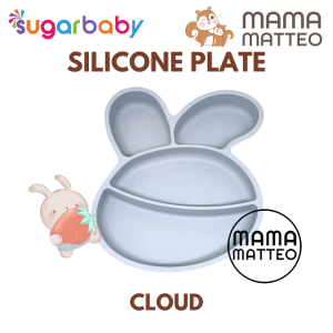 SUGARBABY Healthy Silicone Rabbit Plate Nature Series / Piring Makan SIlikon Bayi