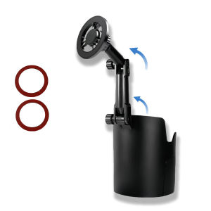 FONKEN 2-in-1 Car Cup Magnetic Phone Holder 360 Degree Rotation Phone Mount With Universal Drink Holder