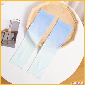 Nurm Colorful Arm Sleeves Ice Silk Cycling Sleeves Anti-UV Running Gloves