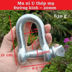 Ma Ní U Chốt Bulong M 6 8 10 12 14 16 18 20 22 25 MM Thép Mạ Kẽm Cao Cấp - Phụ Kiện Kết Nối