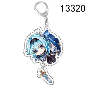 Genshin Impact Creative Cartoon Acrylic Keychain Couple Bag Charm Pendant Car Keychain