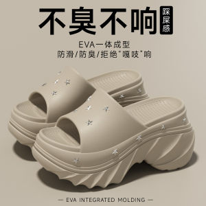Free Shipping WomenS Thick-Soled Height-Increasing Slippers Summer 2026 New Style High-Heeled Non-Slip For Outdoor And Indoor Use EVA Sandals
