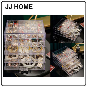 【JJ HOME】Jewelry Storage Box / Transparent Bracelet Storage Box / Earring Necklaces Jewelry Drawer / Dustproof