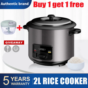(Buy 1 Get 1 free)Home high-end Rice Cooker Standard 2L multifunctional home cooking appliance Free food garlic crusher