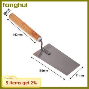 fanghui 1PCS Cement Float Margin Trowel Bucket Manganese Steel Putty Knife Brick Gauging Wall Plastering Knife Hand Tool