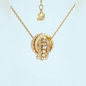 73 Swarovski FURTHER Necklace Silver Necklace Crystal Necklace Hand Jewelry Moissanite Necklace Women Swan Necklace Wedding Gift Necklace No Fade Crystal Love Necklace Women Gift Necklace Sisters Charm Necklace Niche Necklace