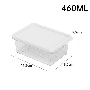 Food Storage Box Fresh Seal Refrigerator Freezer Organizer Kitchen Meat Containers Stackable Food Container with Lid 460/700/1100ML