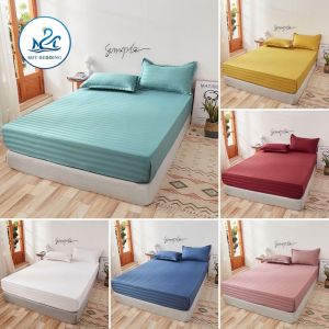 Bộ ga giường và vỏ gối Cotton 3F M2T Bedding - ga giường cotton Khách Sạn Nhà Nghỉ Homestay chuyên dùng - miễn phí bo chun drap nệm đủ size 1m 1m2 1m4 1m5 1m6 1m8 2m 2m2