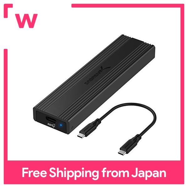 Tool-free enclosure for Sabrent USB Type-C PCIe NVMe