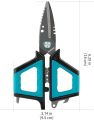 kaba Fishing Shears 6.3inch Fishing Scissors for Braided Line,Mono and Fluorocarbon Braid Fishing Line Cutters Serrated Blades Multi-Functional Shears. 
