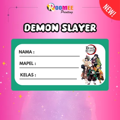 (20 PCS) STIKER MAPEL MODEL KARAKTER BARU / STIKER NAMA / STIKER MATA PELAJARAN / STIKER LABEL NAMA