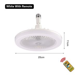 Lampu Kipas Angin Plafon Led E27 3-IN-1 Ceiling Fan Light RGB + Remote