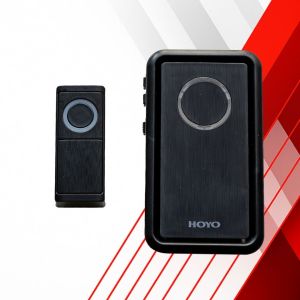 🔋 HOYO Wireless Battery Doorbell – CR2032 Transmitter + AA Audio Unit 🔔 | IP44 Waterproof 💧 | 100M Range 📶 | 18 Ringtone