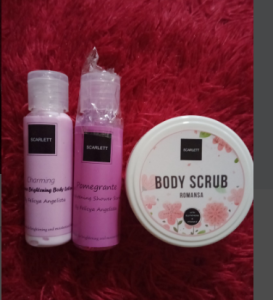 scarlett whitening 3 in 1 / scarlett paket lengkap 3 item / scarlett whitening body lotion / share in jar 30ml