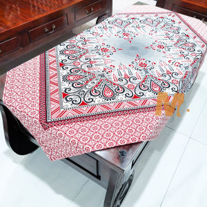 taplak batik merah raden ayu motif tulis/taplak meja guru berkualitas