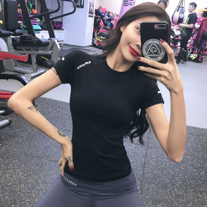 KAI si ke Áo phông ngắn tay thể thao giảm béo để chạy tập luyện và Yoga