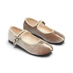 Giày Búp Bê Nữ Đế Bệt Tabi Mary Jane Xỏ Ngón Pixie H491