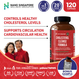 Cholesterol Cleanse Formula w/ Extra Phytosterols COQ10 & Black Pepper - Promotes Healthy Blood Circulation Reduces Lipid & Cholesterol Absorption