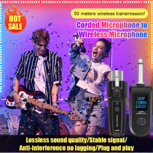 Musical Instr Sys Trnsm Recvr Handheld Wireless Handheld Microphone Guitar Amplifier Converter