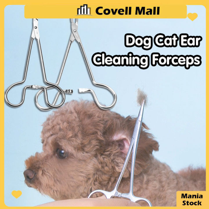 Pet Ear Hair Tweezers Dog Cat Hemostatic Clamp Forceps Pet Hair Cleaning Tongs Pet Ear Hair