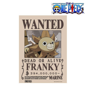 Poster Wanted Franky A3 - Lệnh Truy Nã Thợ Đóng Tàu Băng Mũ Rơm 394M Belly