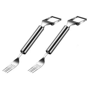 Gói của 2 rustproof Dụng Cụ Cắt Lát Dưa Hấu Đồ dùng cắt và dĩa phục vụ công cụ máy rửa chén tiện ích nhà bếp an toàn