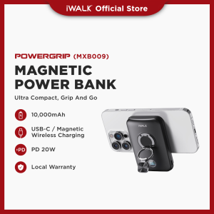 iWALK PowerGrip 10000mAh Magnetic Wireless Power Bank with Built-in Holder for iPhone (MXB009)