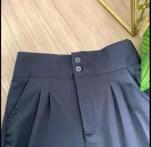 Jennie Knit Pants Celana Kulot Haighwaist Knit Kancing 2 Celana Knit Wanita muat BB 125