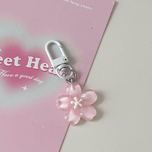Gantungan Kunci Jelly Sakura Hati Gadis Lucu Hadiah Pasangan Sahabat Liontin Ransel Serbaguna