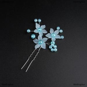 [COD] Modingdue Flower Tiara Frosted Hair Ornament Bridal Wedding Handmade Jewelry Hairpin