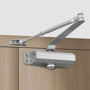 【24 hours delivery】Automatic Door Closer 2 Spring Hydraulic Buffer Adjustable Door Stopper Speed Mute Closing For 25 to 85KG Door Hardware (100 years service life) (super alloy never Rust)
