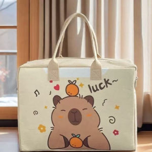 QS1499 Tas Travel Multifungsi Motif Kartun Tas Duffel Organizer Jumbo Tas Penyimpanan Selimut dan Pakaian