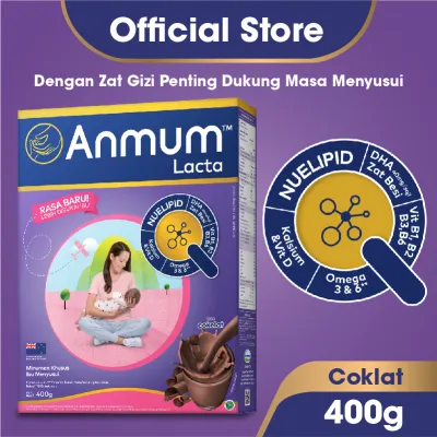 Anmum Lacta Susu Nutrisi Ibu Menyusui Chocolate 400gr