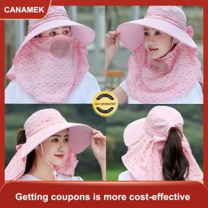 【CANAMEK】 Mũ Chống Nắng Mũ Mùa Hè Nữ che mặt Mũ Chống Nắng thoáng khí Mũ mùa hè dễ phối với vành lớn chống tia cực tím đi xe đạp sunhat