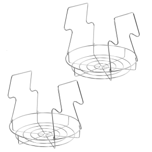 2Pcs Steel Canning Rack Contoured Steel Handle Rack Rusts Resistant Rack for Home Kitchens Use