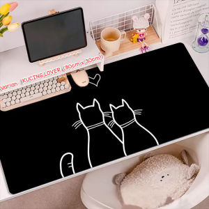 MOUSE PAD GAMING MOUSEPAD PANJANG MOTIF KUCING LUCU CAT MIAO MIAW KARTUN ANAK HEWAN BINATANG GAMER vincess
