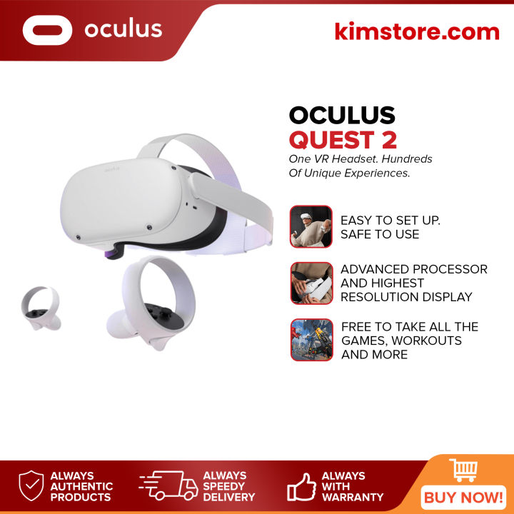 Oculus Quest 2 64Gb | 128Gb | 256Gb Plug And Play Virtual Reality Vr  Headset 3D Glasses | Lazada PH