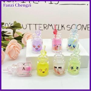 Fanzi 2pcs Mini nhựa dạ quang cốc nước trái cây phát sáng trong bóng tối thu nhỏ trang trí nhỏ uống cho DIY Vườn Dollhouse