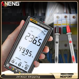 【HOSPORT】Electrical Capacitance Meter Anti-burn Hz Ohm Diode Meter 6000 Counts Rechargeable Flashlight Lighting LCD Screen for Automotive