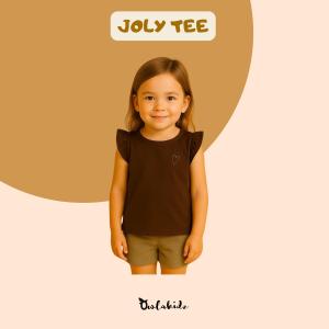 Owlakidz Joly Tee Warna Toffe - Atasan Anak Perempuan Size 1-5 Tahun