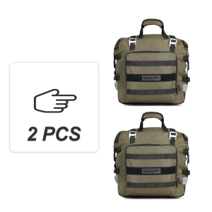 Rhinowalk กระเป๋าข้างรถจักรยานยนต์ถุงเก็บของ2ชิ้น20L มอเตอร์ไซด์พร้อม100% กันน้ำอุปกรณ์เสริมมอเตอร์ Dalaman Tas ที่ถอดออกได้